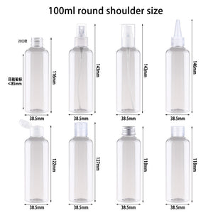 100ml round shoulder size