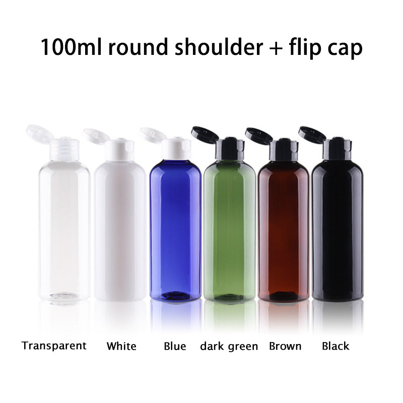 100ml round shoulder + flip cap