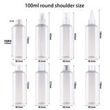 100ml round shoulder size