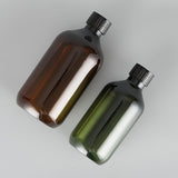 Wholesale Boston Round Plastic Bottle 300ml 400ml 500ml Factory Supply