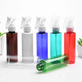 Multiple Colors 120ml PET Spray Bottles with Transparent or White Nozzle