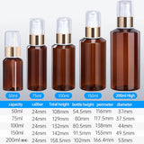Custom PET Plastic Toner Spray Bottles 50ml to 200ml with Custom Stickers