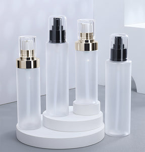 Custom Frosted Lotion Bottles 100ml to 250ml Skincare Packaging Wholesale