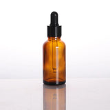 amber glass dropper bottle