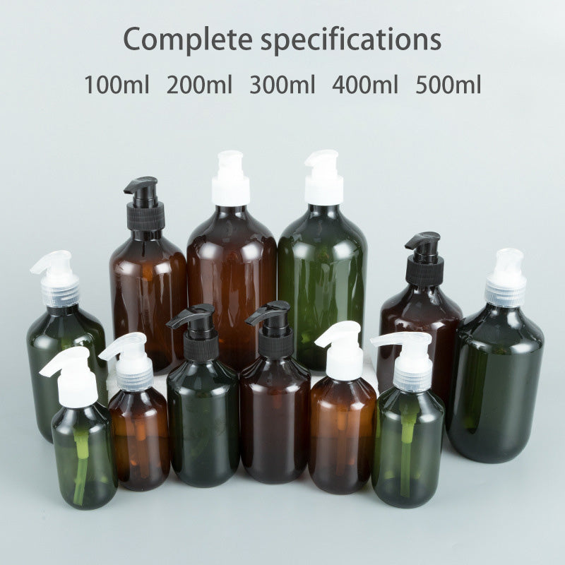 Custom Color Plastic Bottles with Screw-on Pump 100ml–500ml for Shampoo