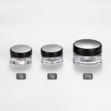 3g 5g 10g Square Base Plastic Cosmetic Cream Jars | Wholesale Sample Containers