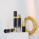 5ml Black Gold Gradient Lip Glaze Tube Empty Lip Gloss Packaging
