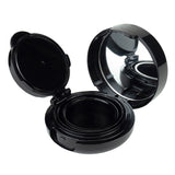 Custom Black Cushion Foundation Compact Case with Mirror