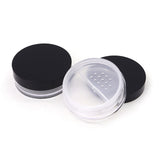 10g Plastic Loose Powder Jar with Rotating Sifter & Screw Cap | Wholesale Cosmetic Packaging OEM/ODM