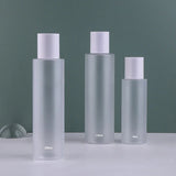 100ml 150ml 200ml Frosted PET Toner Bottles with Inner Plug | Black & White Screw Caps
