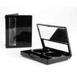 Customizable 2-Color Empty Eyeshadow Palette Case | With Mirror