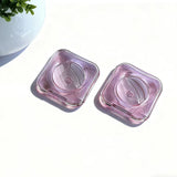 Transparent Flip-Top Cosmetic Compact for Blush, Highlighter & Eyeshadow