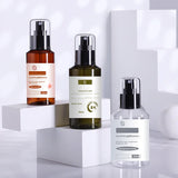 Custom PET Plastic Toner Spray Bottles 50ml to 200ml with Custom Stickers