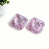 Transparent Flip-Top Cosmetic Compact for Blush, Highlighter & Eyeshadow