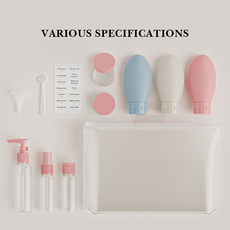 Refillable dispensers bottles travel kits