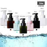 Custom Square PETG Foaming Pump Bottles – Refillable Dispenser for Skincare, Shampoo & Body Wash