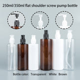250ml 350ml Plastic Pump Bottles | Flat Shoulder Screw Pump & Round Pump Dispenser