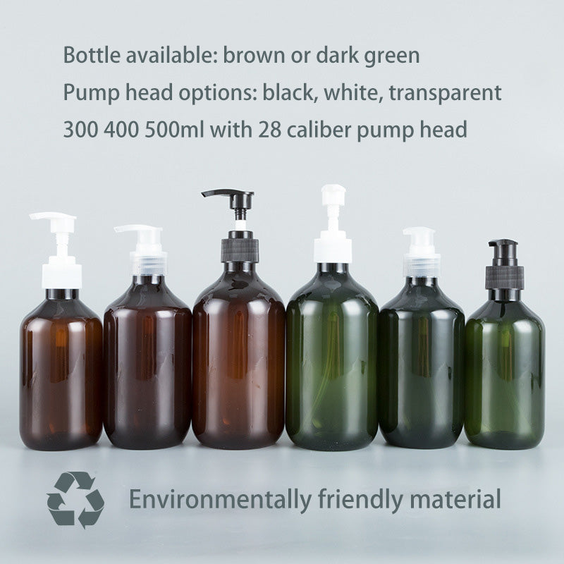 Custom Color Plastic Bottles with Screw-on Pump 100ml–500ml for Shampoo
