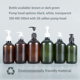 Custom Color Plastic Bottles with Screw-on Pump 100ml–500ml for Shampoo