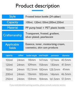Custom Frosted Lotion Bottles 100ml to 250ml Skincare Packaging Wholesale