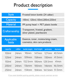 Custom Frosted Lotion Bottles 100ml to 250ml Skincare Packaging Wholesale
