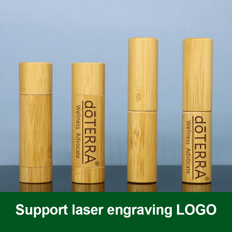 Eco Friendly Bamboo Lip Balm Tubes Custom Logo Packaging