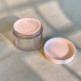 Transparent Cosmetic Jar with Screw Cap for Cream & Balm Packaging