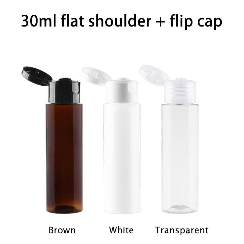 30ml flat shoulder + flip cap