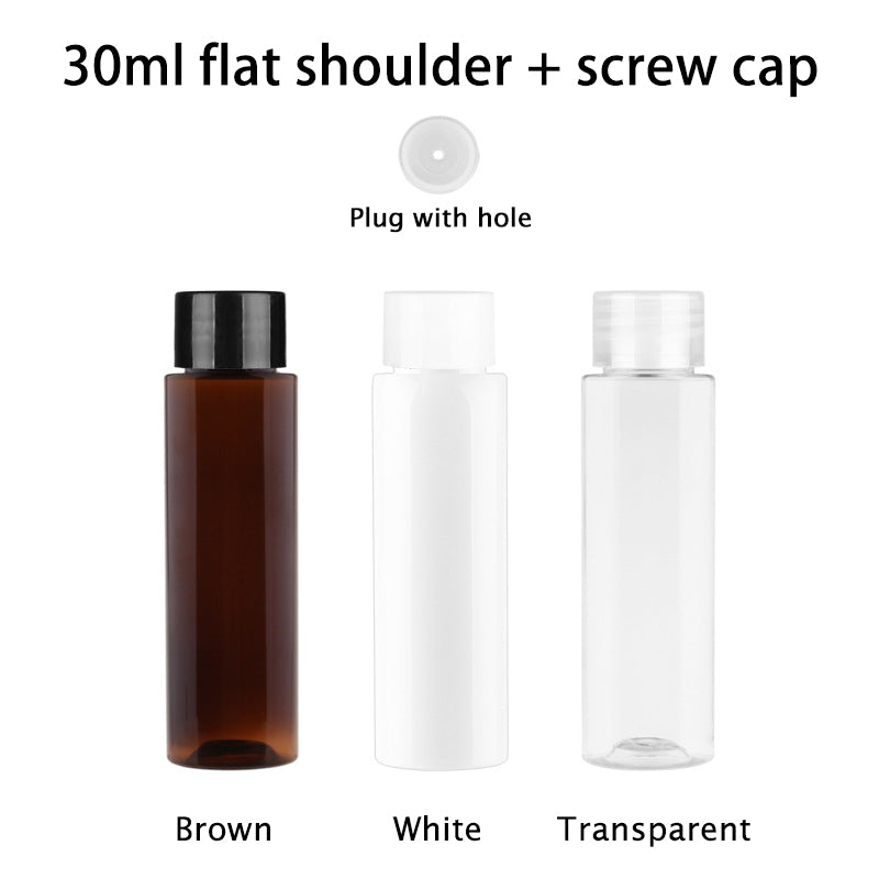 30ml flat shoulder+screw cap
