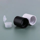 100ml 150ml 200ml Frosted PET Toner Bottles with Inner Plug | Black & White Screw Caps