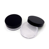 10g Plastic Loose Powder Jar with Rotating Sifter & Screw Cap | Wholesale Cosmetic Packaging OEM/ODM