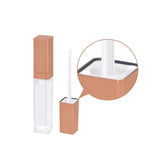 Square Lip Gloss Tube 6ml Rectangular Lip Glaze Bottle with LED Light and Mirror