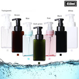 Custom Square PETG Foaming Pump Bottles – Refillable Dispenser for Skincare, Shampoo & Body Wash