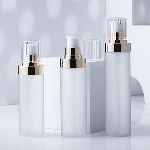 Custom Frosted Lotion Bottles 100ml to 250ml Skincare Packaging Wholesale