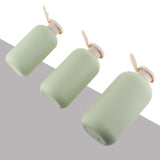 Wholesale Frosted Green PE Bottles & Jars for Skincare and Cosmetics