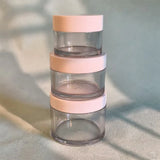 Transparent Cosmetic Jar with Screw Cap for Cream & Balm Packaging