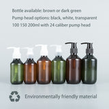 Custom Color Plastic Bottles with Screw-on Pump 100ml–500ml for Shampoo