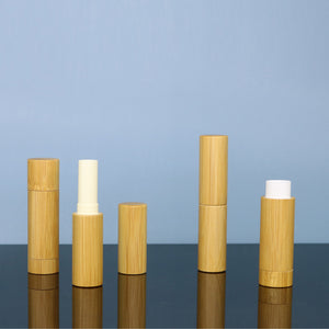 Eco Friendly Bamboo Lip Balm Tubes Custom Logo Packaging