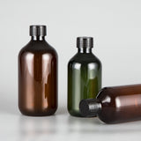 Wholesale Boston Round Plastic Bottle 300ml 400ml 500ml Factory Supply