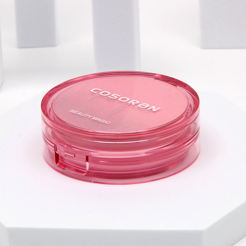 Pink Cushion Compact Case with Mirror for Custom Makeup Packaging