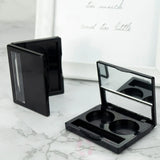 Customizable 2-Color Empty Eyeshadow Palette Case | With Mirror