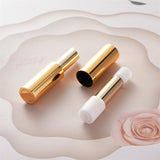 Custom Magnetic Gold Lipstick Tube with Refillable Aluminum Insert