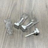 4ml Clear Lip Gloss Tube Packaging | ABS Cosmetic Lip Glaze Tube with Applicator