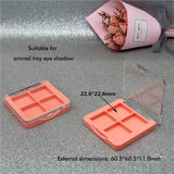 Custom 4-Grid Clear Eyeshadow Palette Case