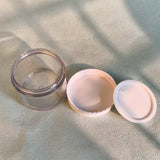 Transparent Cosmetic Jar with Screw Cap for Cream & Balm Packaging