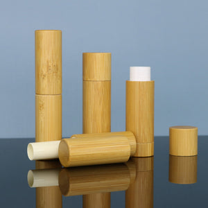 Eco Friendly Bamboo Lip Balm Tubes Custom Logo Packaging