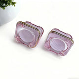 Transparent Flip-Top Cosmetic Compact for Blush, Highlighter & Eyeshadow