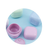 Macaron-Colored Square Cream Jar for Skincare Packaging