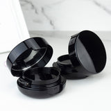 Custom Black Cushion Foundation Compact Case with Mirror