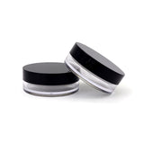 10g Plastic Loose Powder Jar with Rotating Sifter & Screw Cap | Wholesale Cosmetic Packaging OEM/ODM